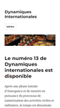 Mobile Screenshot of dynamiques-internationales.com