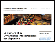 Tablet Screenshot of dynamiques-internationales.com